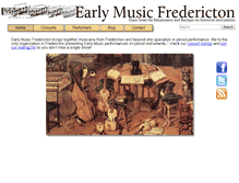 Tablet Screenshot of earlymusicfredericton.ca